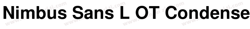 Nimbus Sans L OT Condensed字体转换